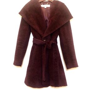 Trina Turk Alpaca Wool Blend Wrap Coat